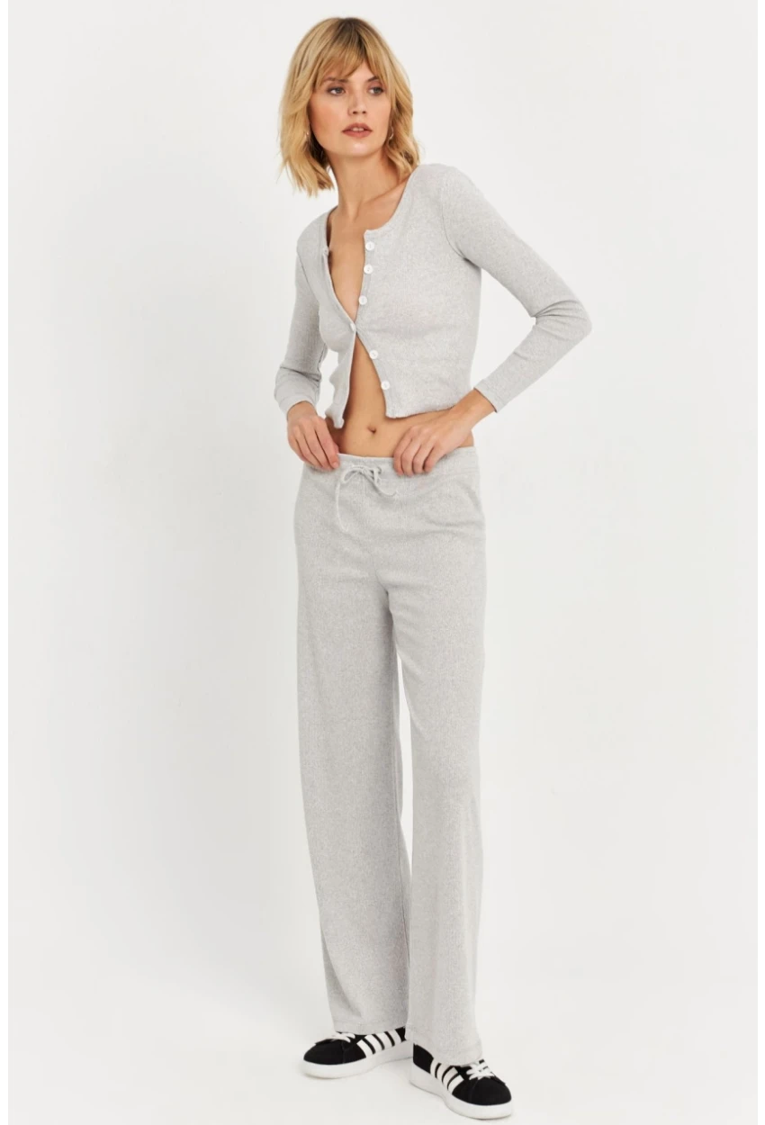 Kadın Gri Palazzo Eşofman Altı ALB6011