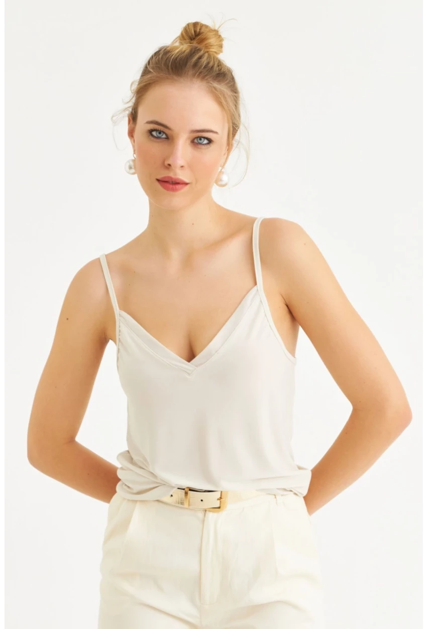 Kadın Taş Tül Şeritli Atlet LPP1024