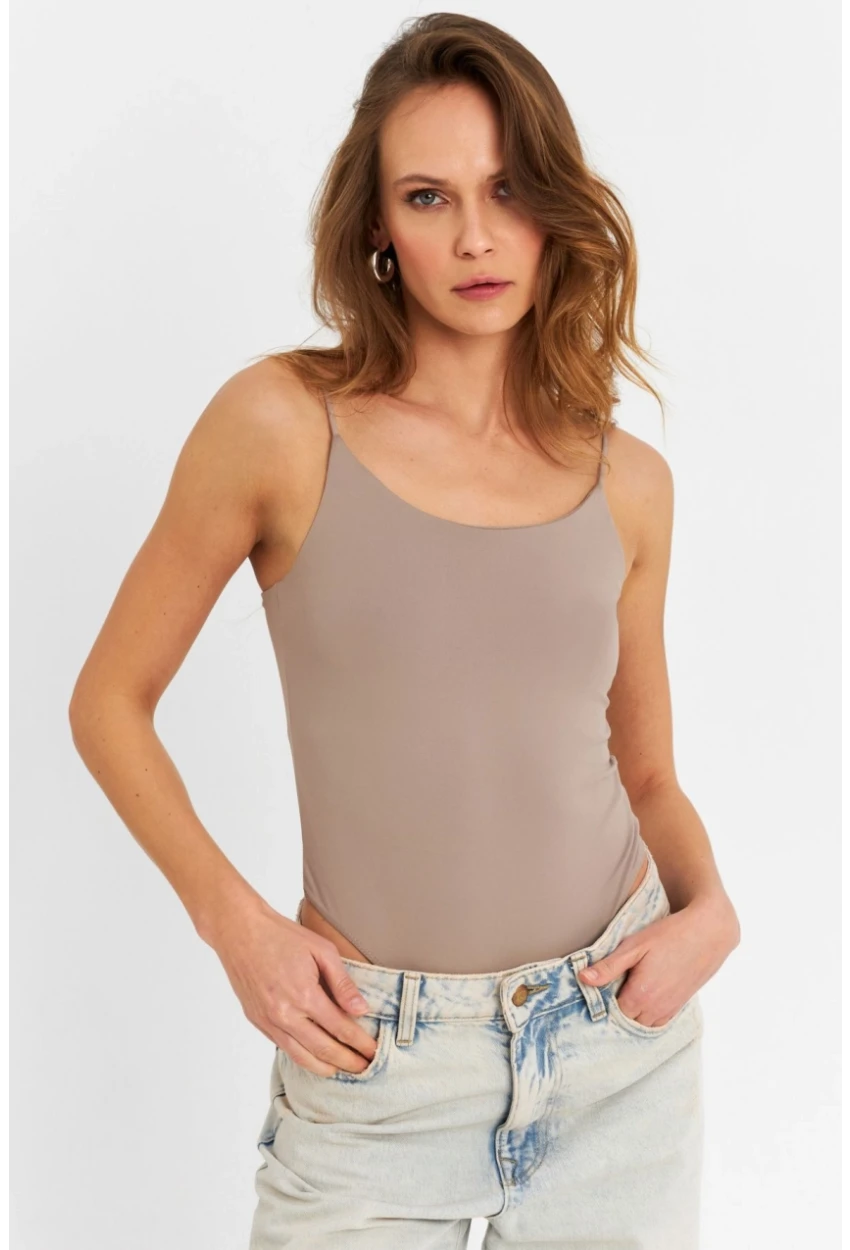 Kadın Vizon Çıtçıtlı Body ZH129