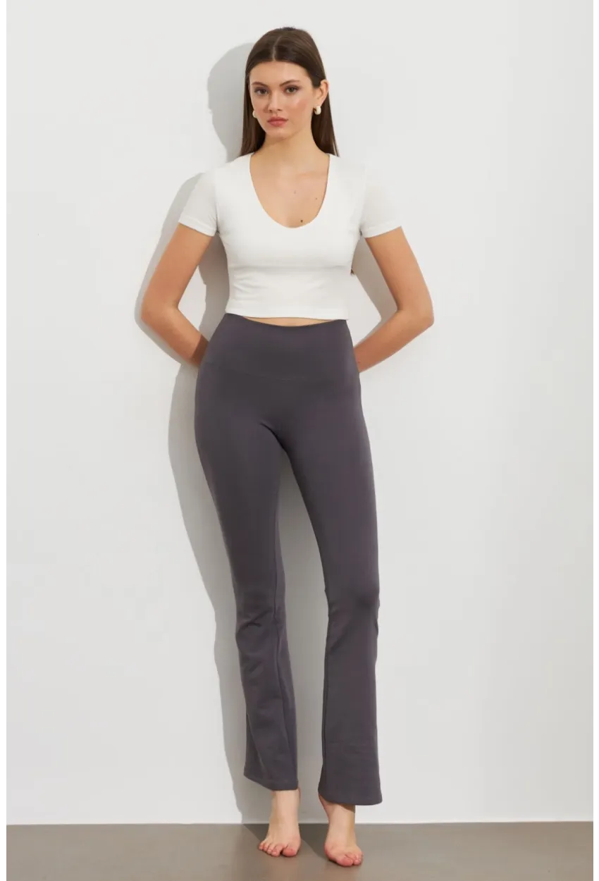 Kadın Antrasit İspanyol Paça Tayt ATS60