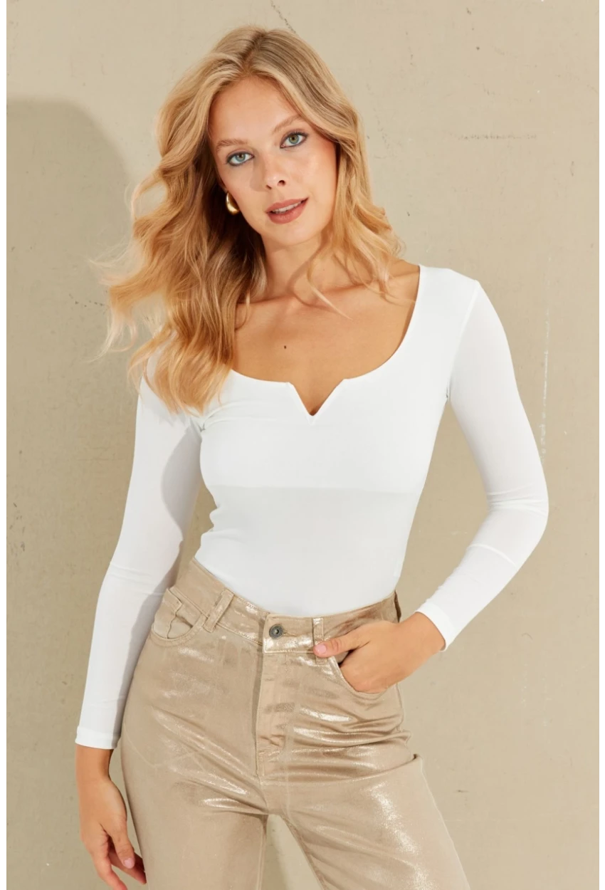 Kadın Beyaz Bluz CY436