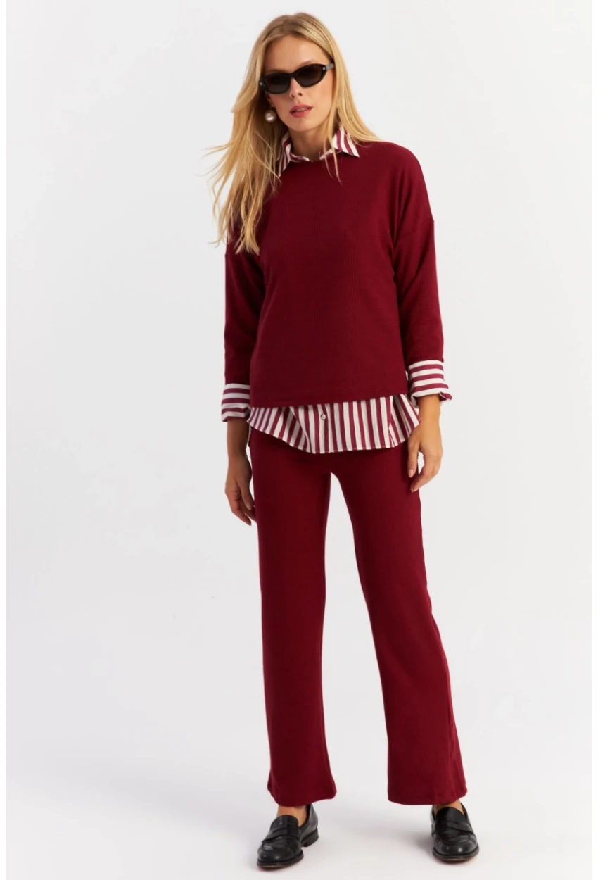 Kadın Bordo Alt Üst Takım YLE19