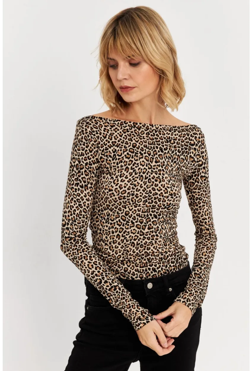 Kadın Camel-Siyah Bluz HOR13