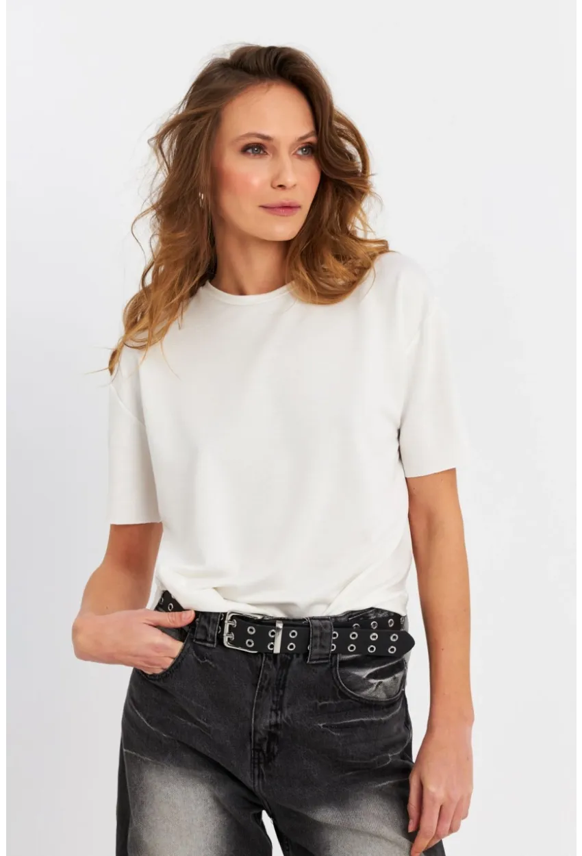 Kadın Ekru Basic Bluz RSP863