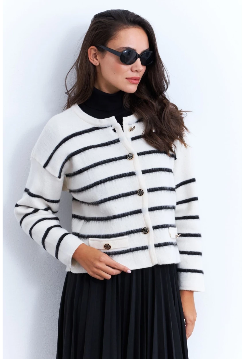 Kadın Ekru Hırka MCNG800