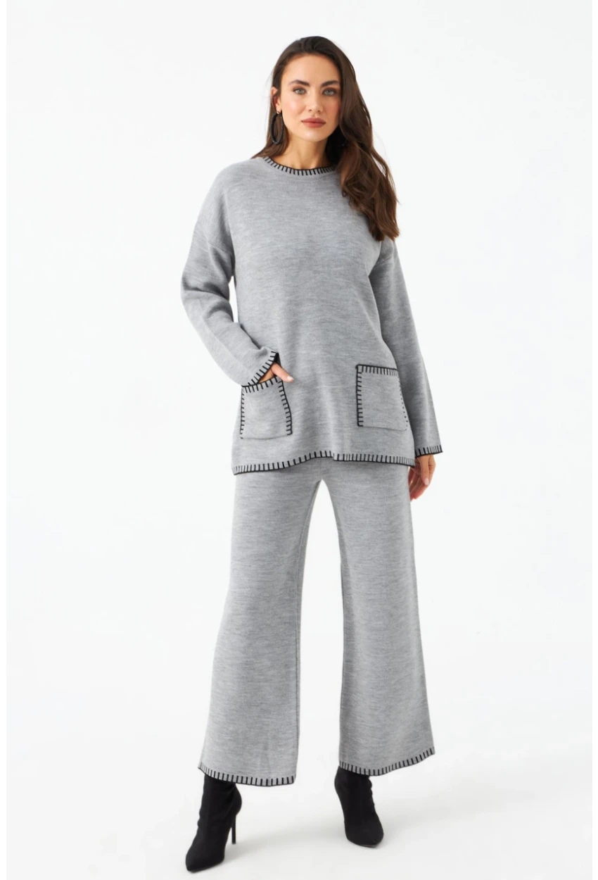 Kadın Gri Alt Üst Takım MMK61