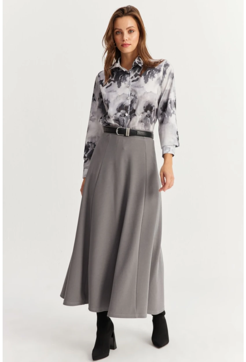 Kadın Gri Çan Etek MLON3005
