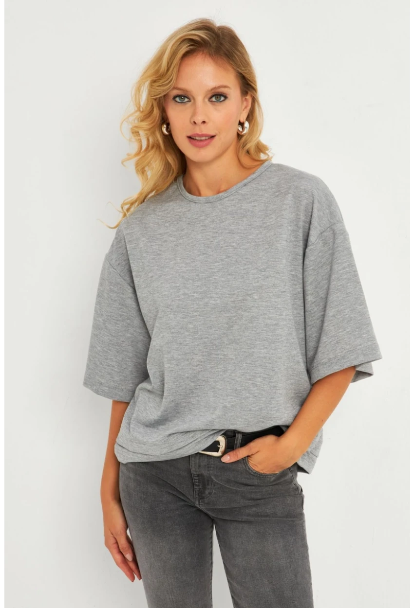 Kadın Gri Sweatshirt MEY2911