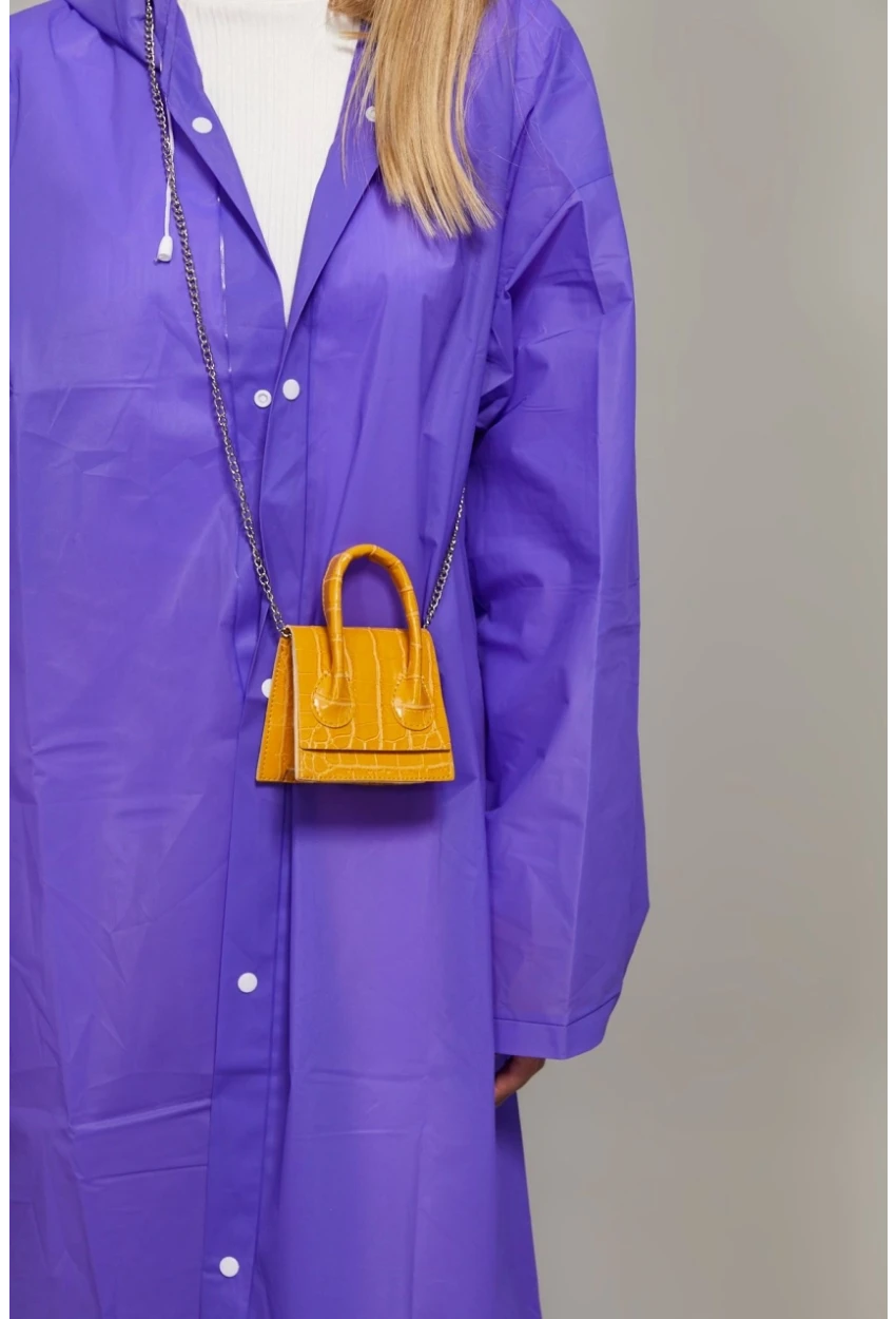 Kadın Hardal Zincir Askılı Mikro Çanta BE459