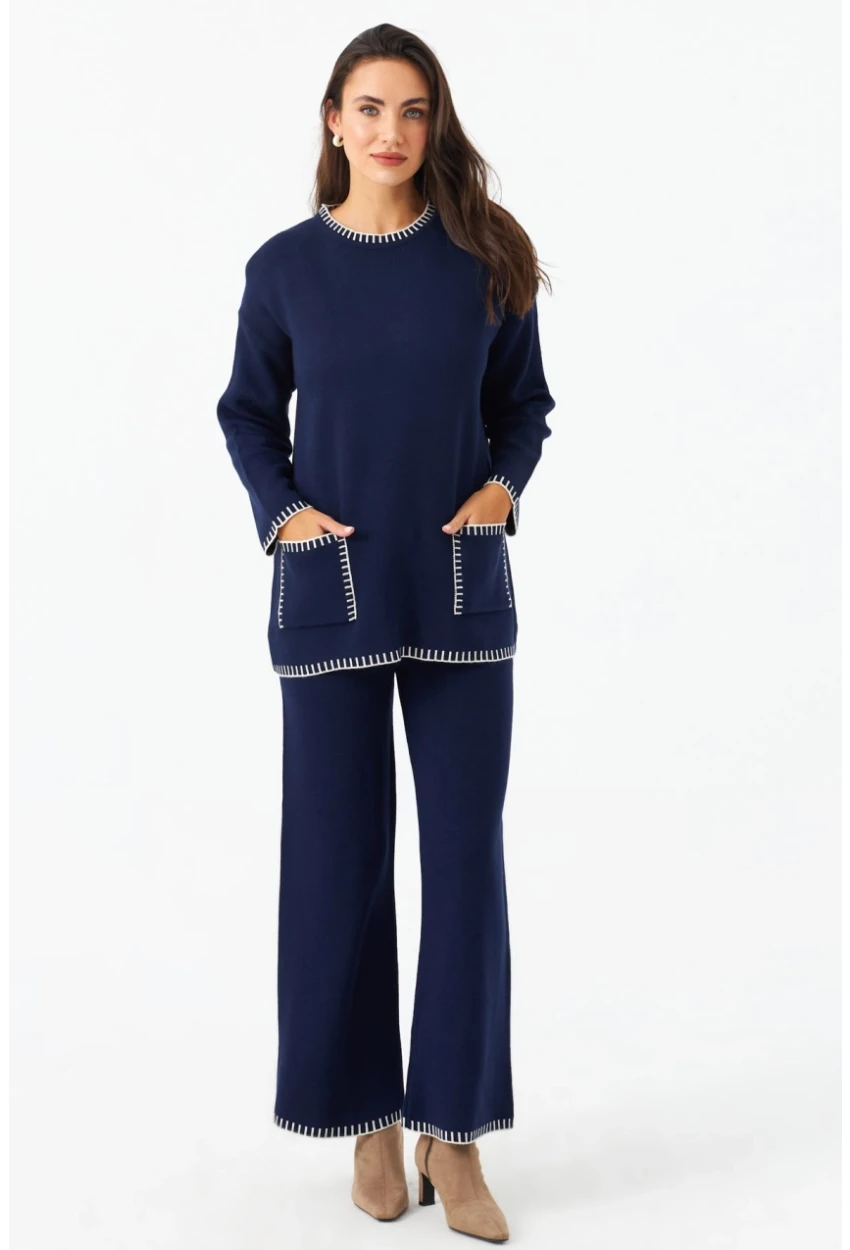 Kadın Lacivert Alt Üst Takım MMK61
