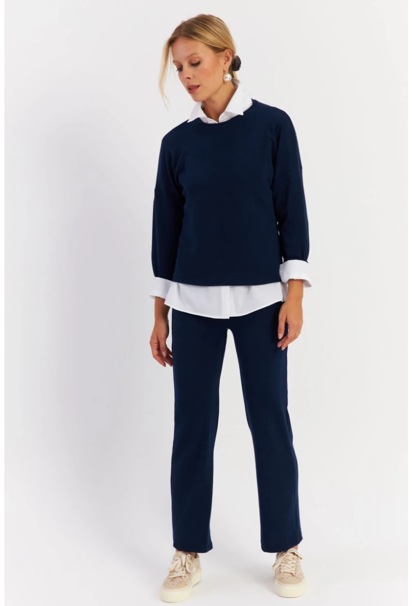 Kadın Lacivert Alt Üst Takım YLE19