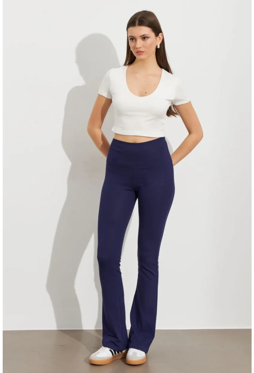 Kadın Lacivert İspanyol Paça Tayt ATS60