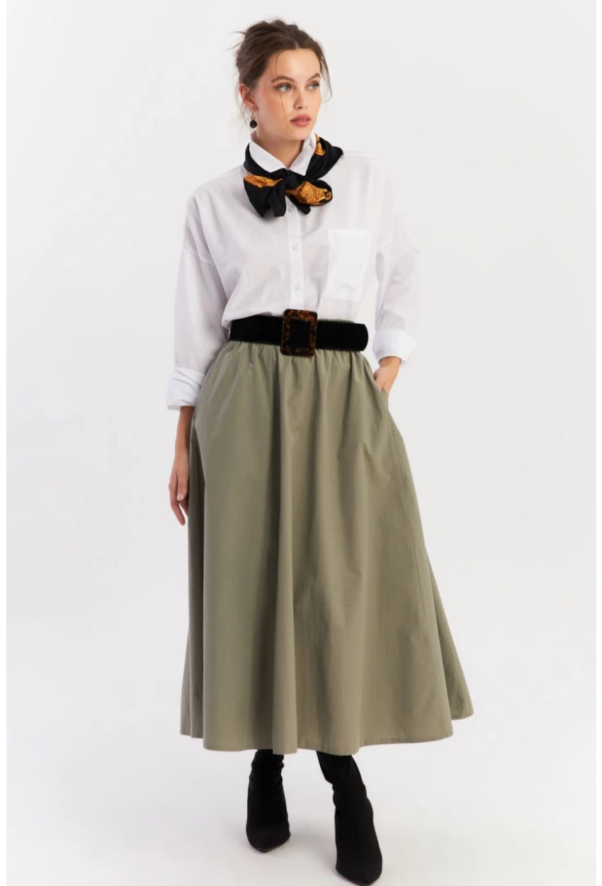 Kadın Mint Çan Etek ELA3951