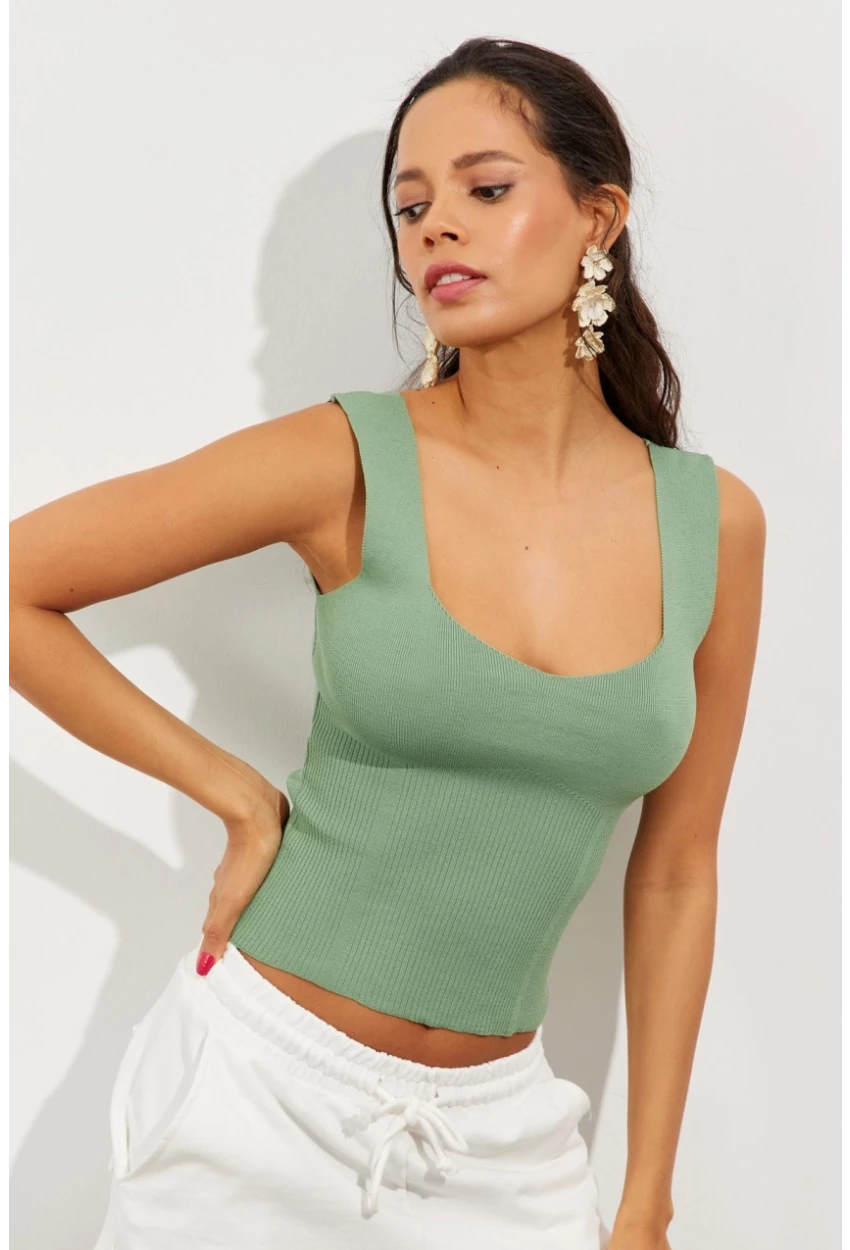 Kadın Mint Triko Atlet YV117