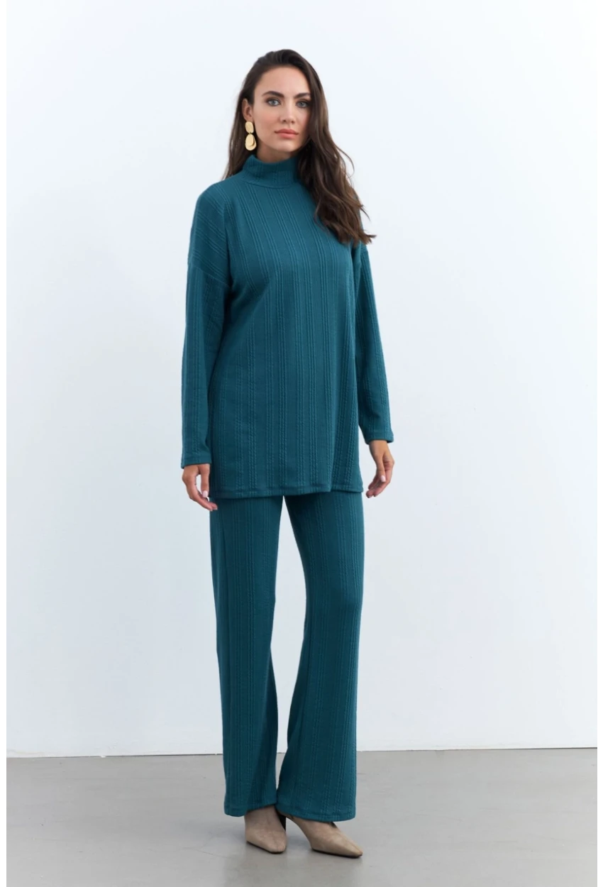 Kadın Petrol Alt Üst Pantolon Takım MTF28