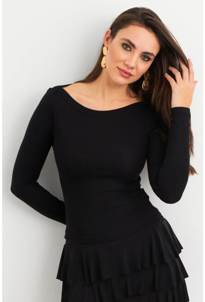 Kadın Siyah Bluz MX9390