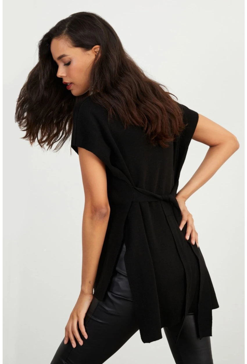 Kadın Siyah Süveter YV101