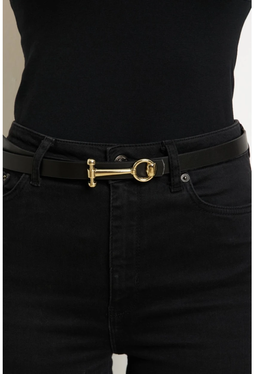 Kadın Siyah Tokalı Kemer BE700