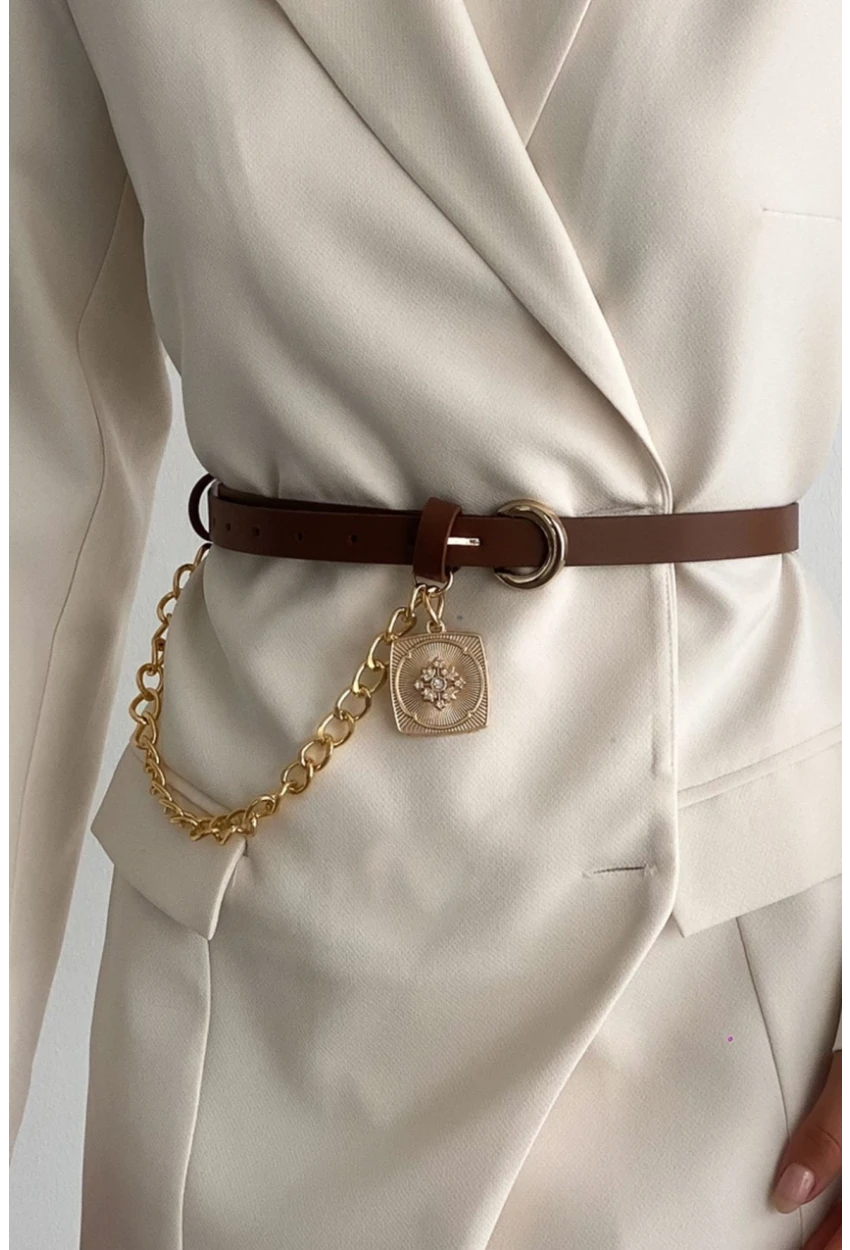 Kadın Taba Köstek Detaylı Kemer BE666