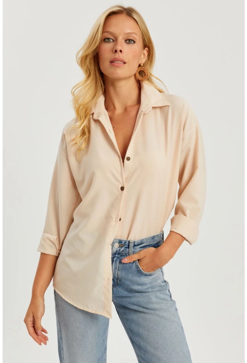 Kadın Vanılya Gömlek Q987