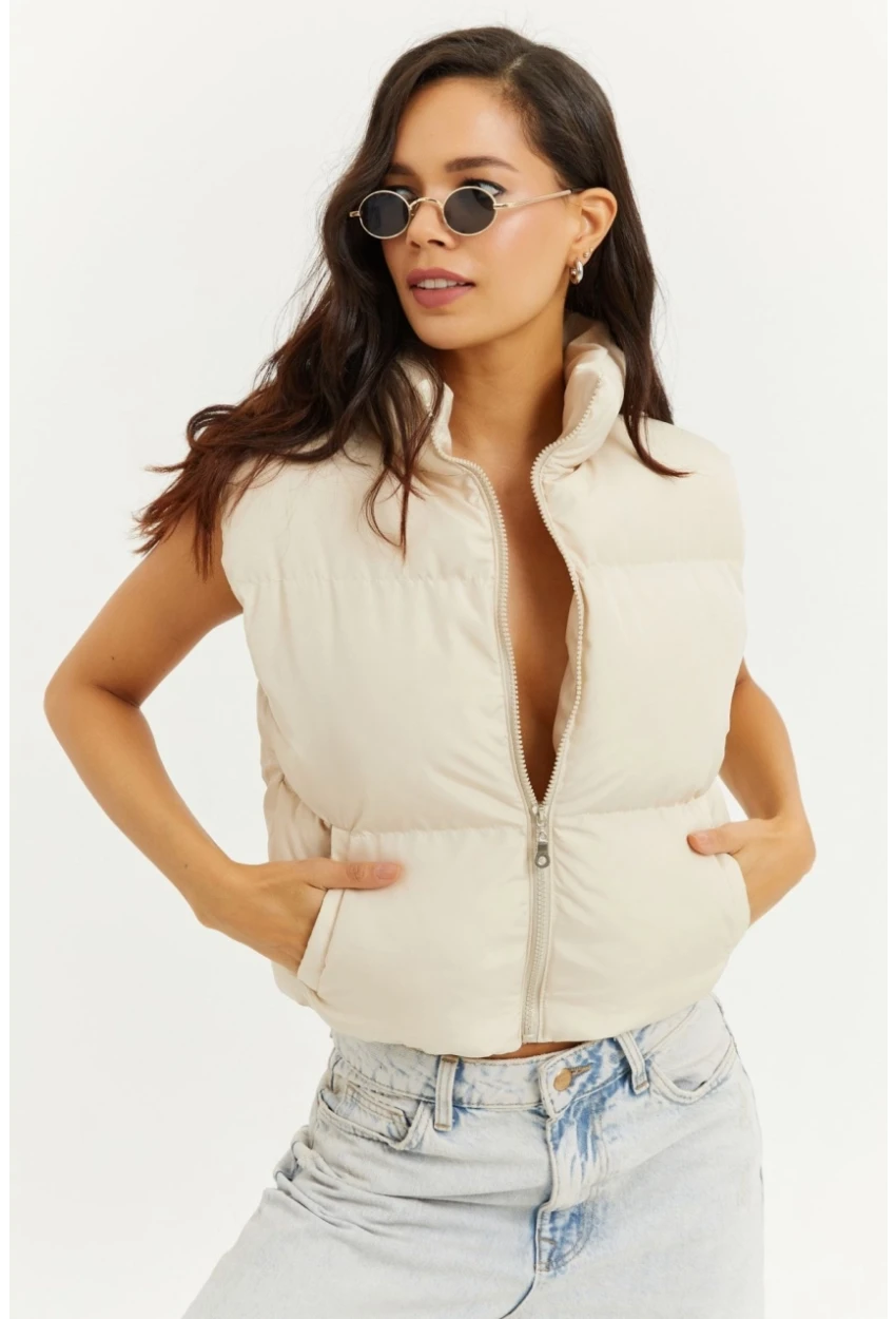 Kadın Vanilya Şişme Yelek DAF4910