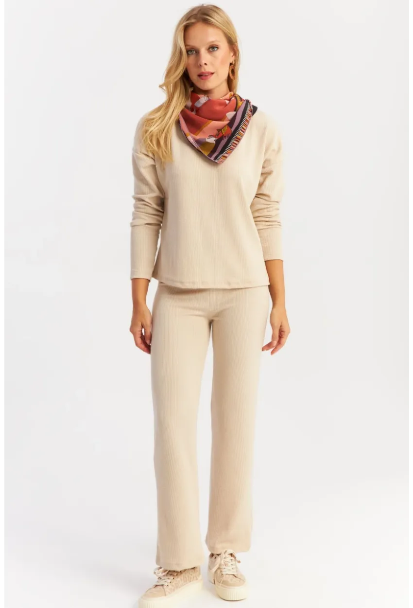Kadın Bej Alt Üst Takım YLE19