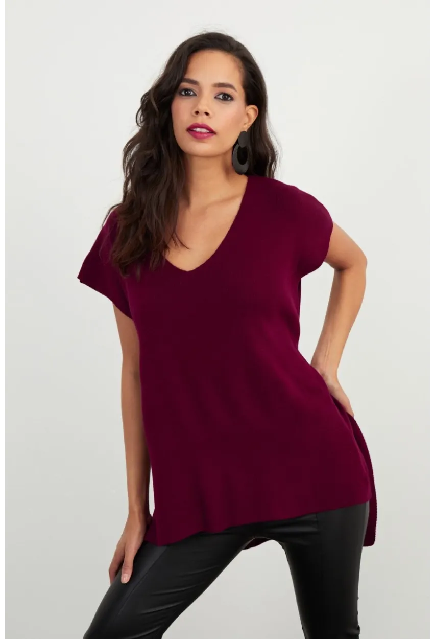 Kadın Bordo Süveter YV101
