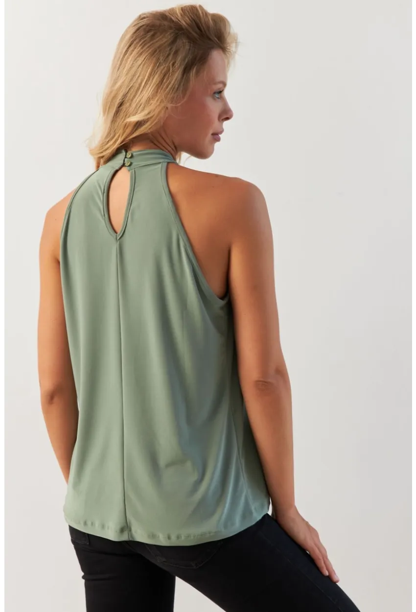 Kadın Çağla Sırtı Damla Yılbaşı Bluz LPP5043