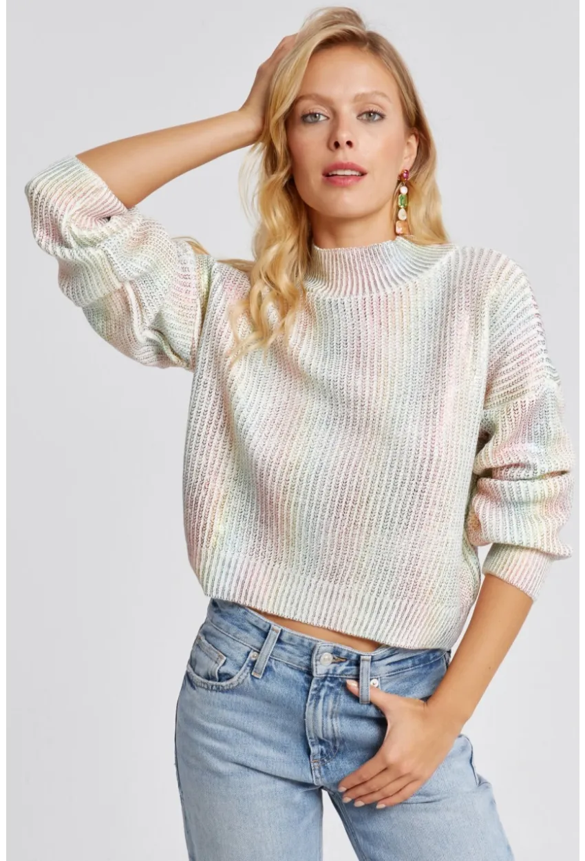 Kadın Ekru Varakli Triko Bluz SF2529