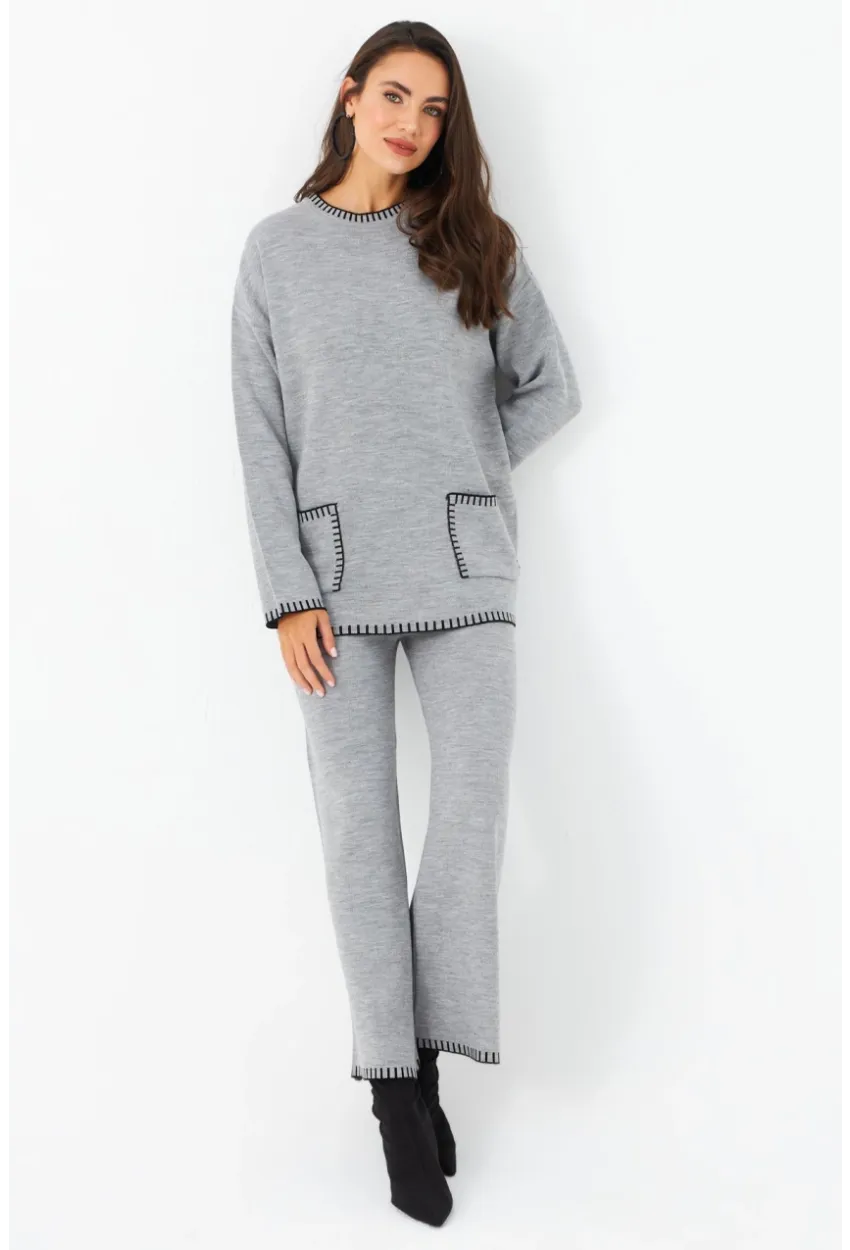Kadın Gri Alt Üst Takım MMK61