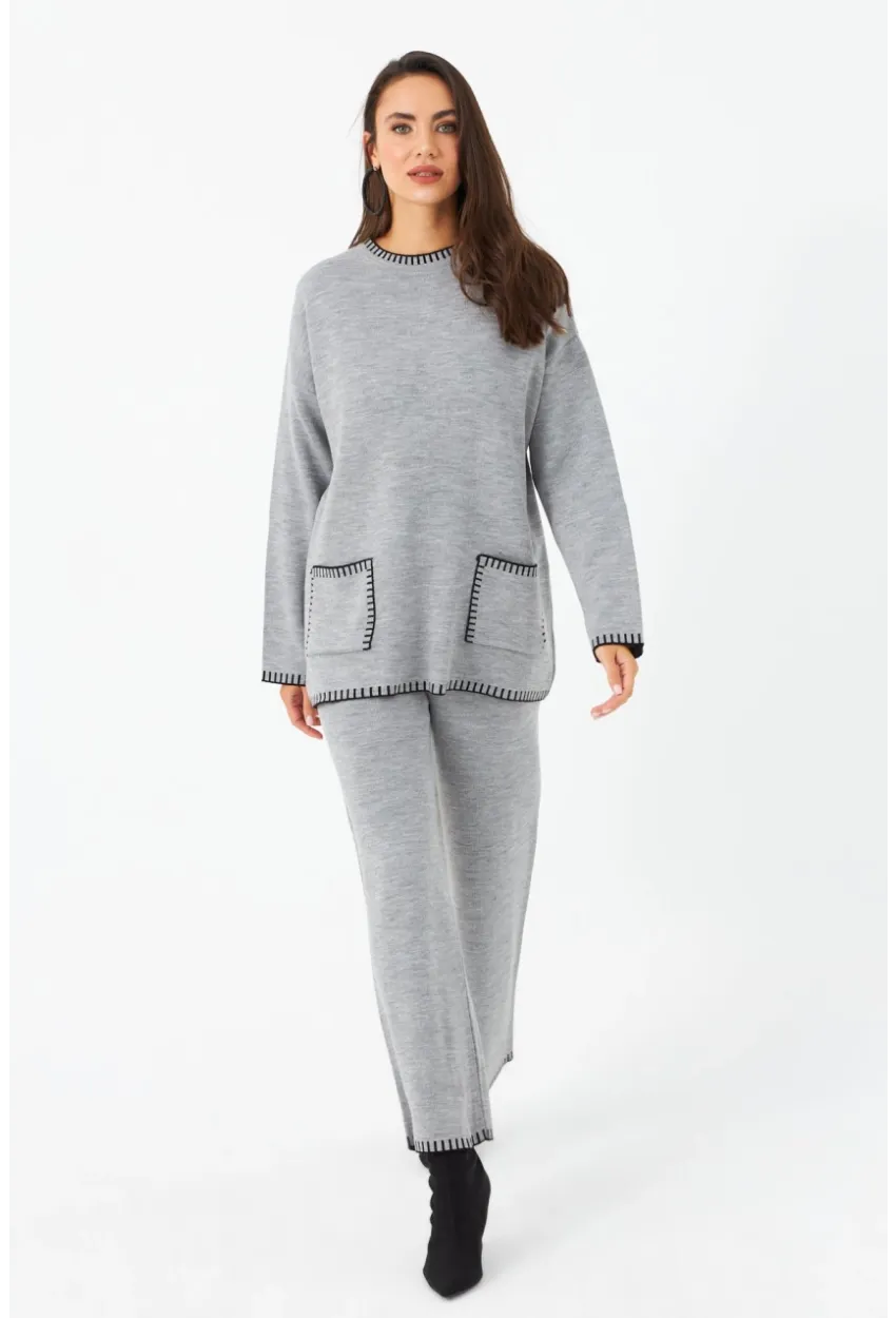 Kadın Gri Alt Üst Takım MMK61