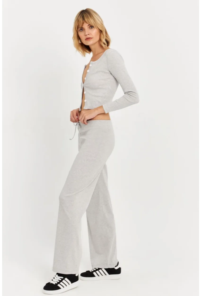 Kadın Gri Palazzo Eşofman Altı ALB6011