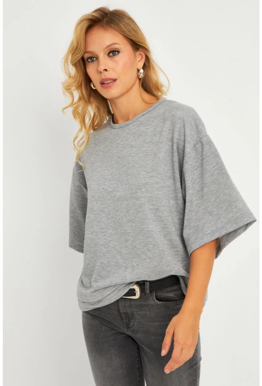 Kadın Gri Sweatshirt MEY2911