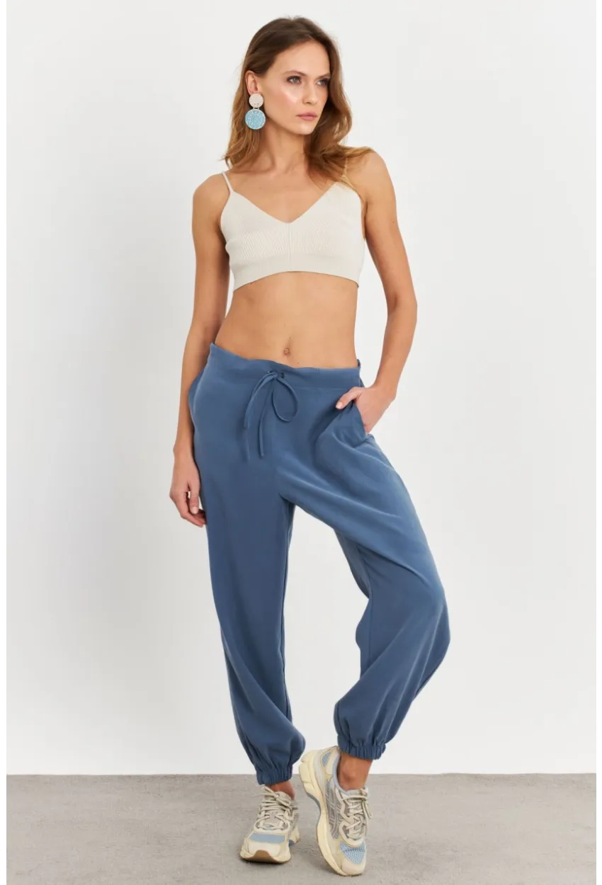 Kadın İndigo Kubra Şalvar Pantolon GÇ900