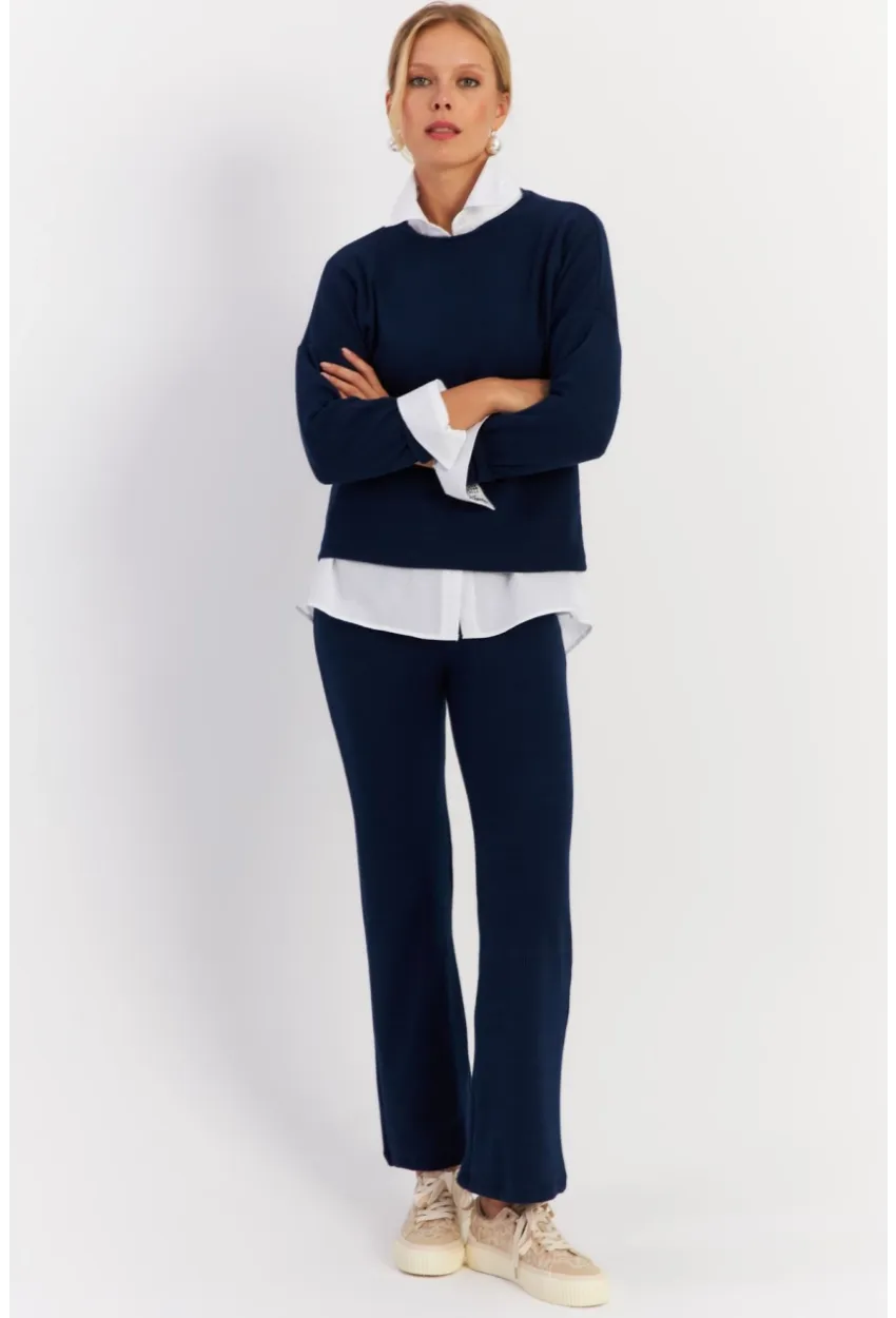 Kadın Lacivert Alt Üst Takım YLE19