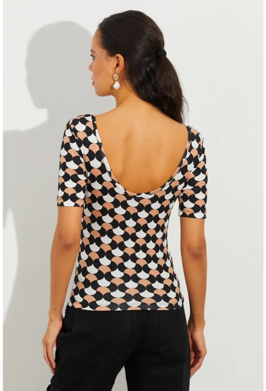 Kadın Multi Desenli Bluz LPP1224