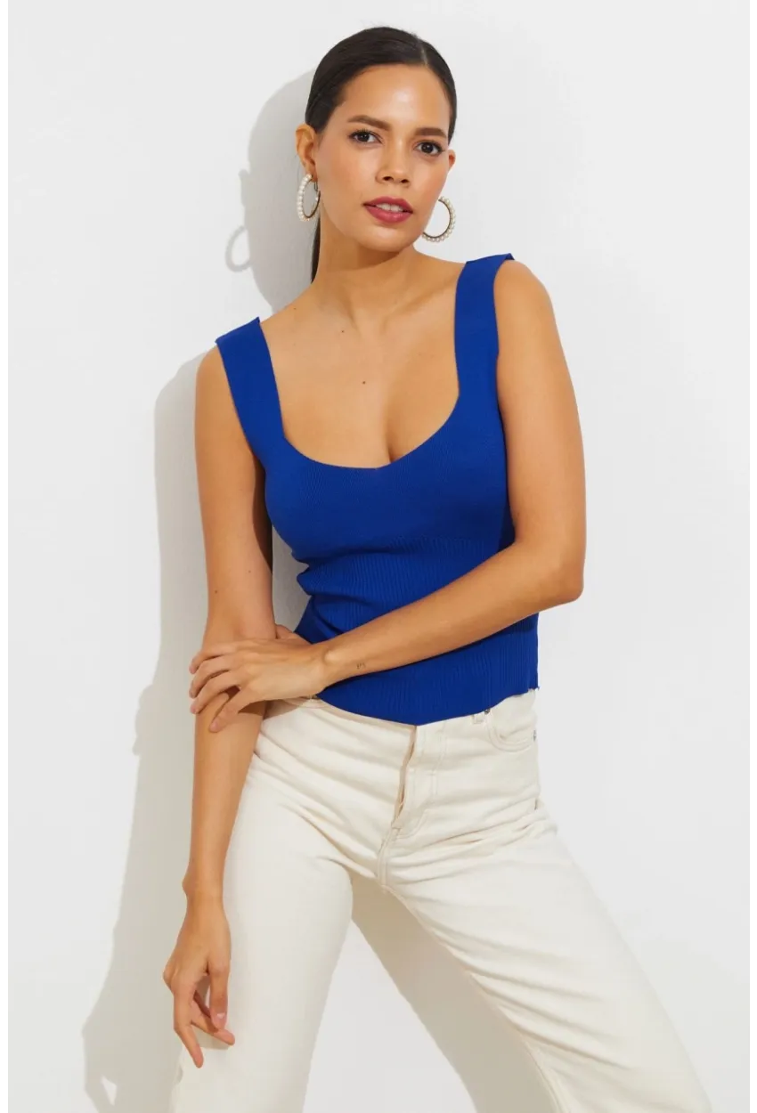 Kadın Saks Triko Atlet YV117