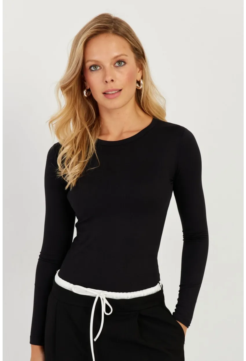 Kadın Siyah Bluz LPP1253