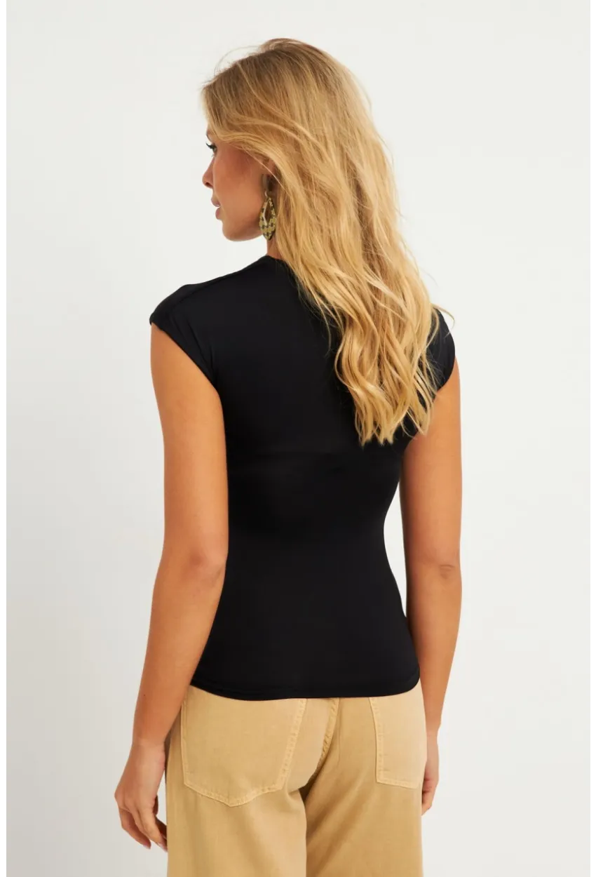 Kadın Siyah Bluz LPP1281