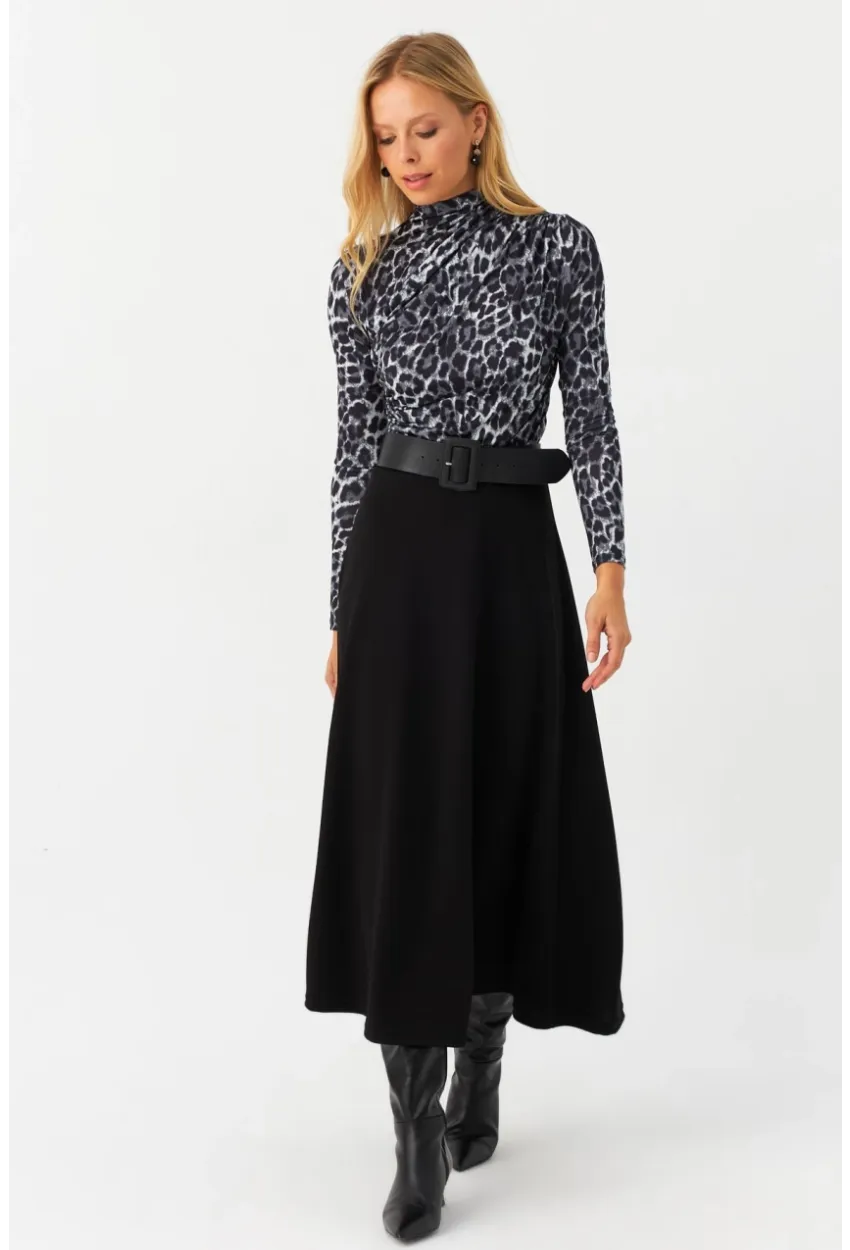 Kadın Siyah Çan Etek MLON3005