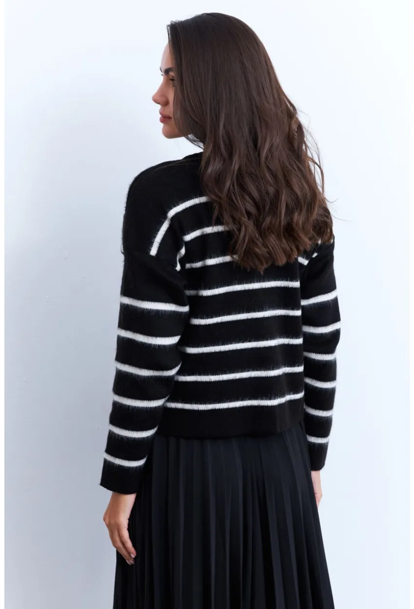 Kadın Siyah Hırka MCNG800