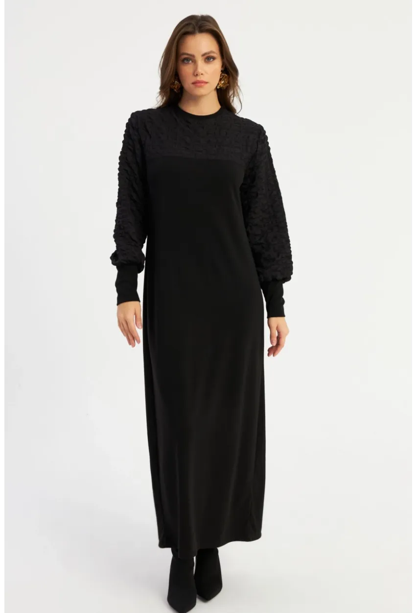 Kadın Siyah Maxi Elbise MBK57