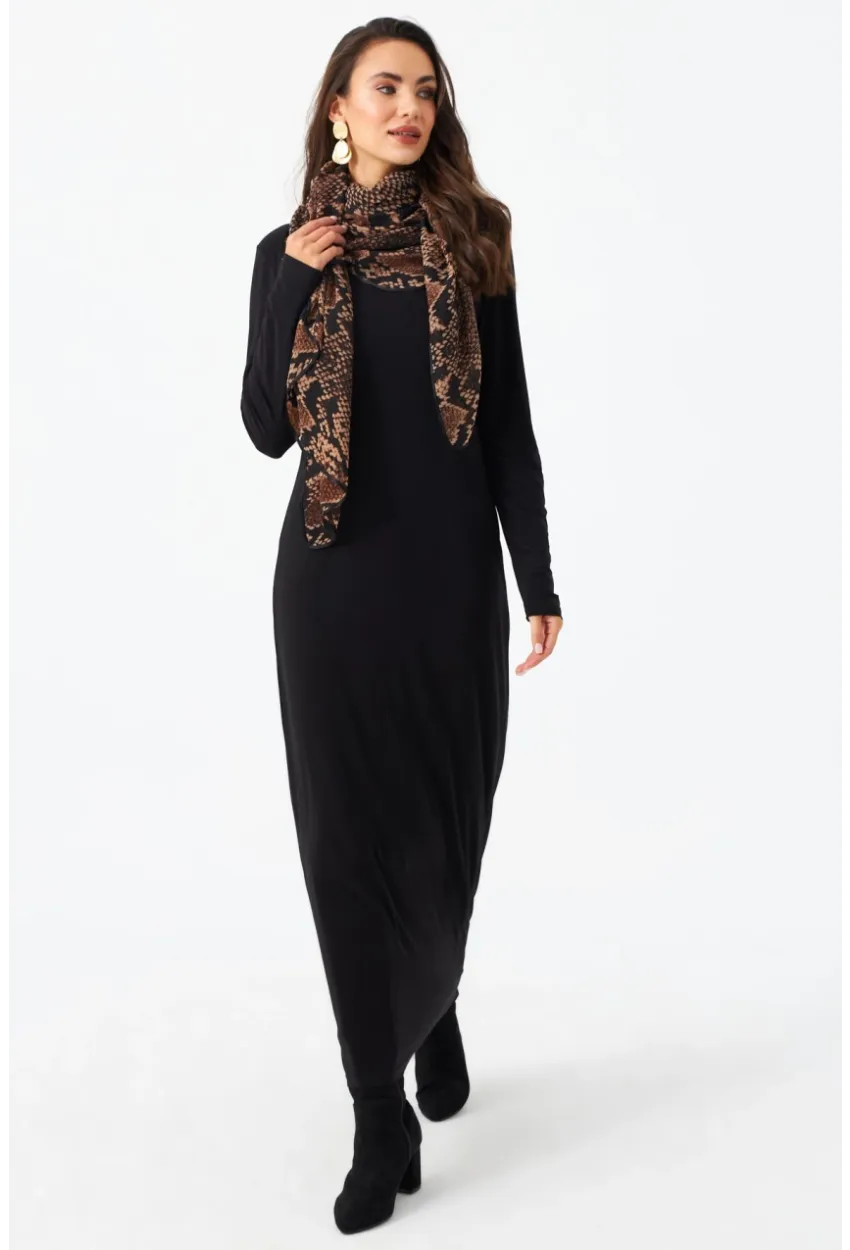 Kadın Siyah Maxi Elbise MLİK65