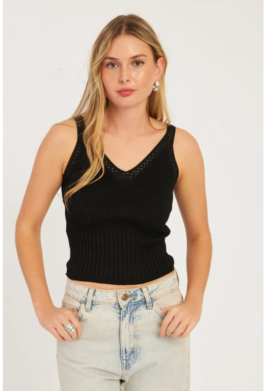 Kadın Siyah Triko Bluz SMT225