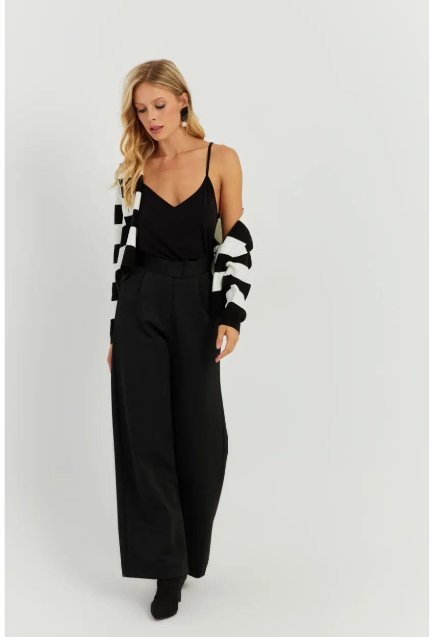 Kadın Siyah Yüksek Bel Pantolon KED2011