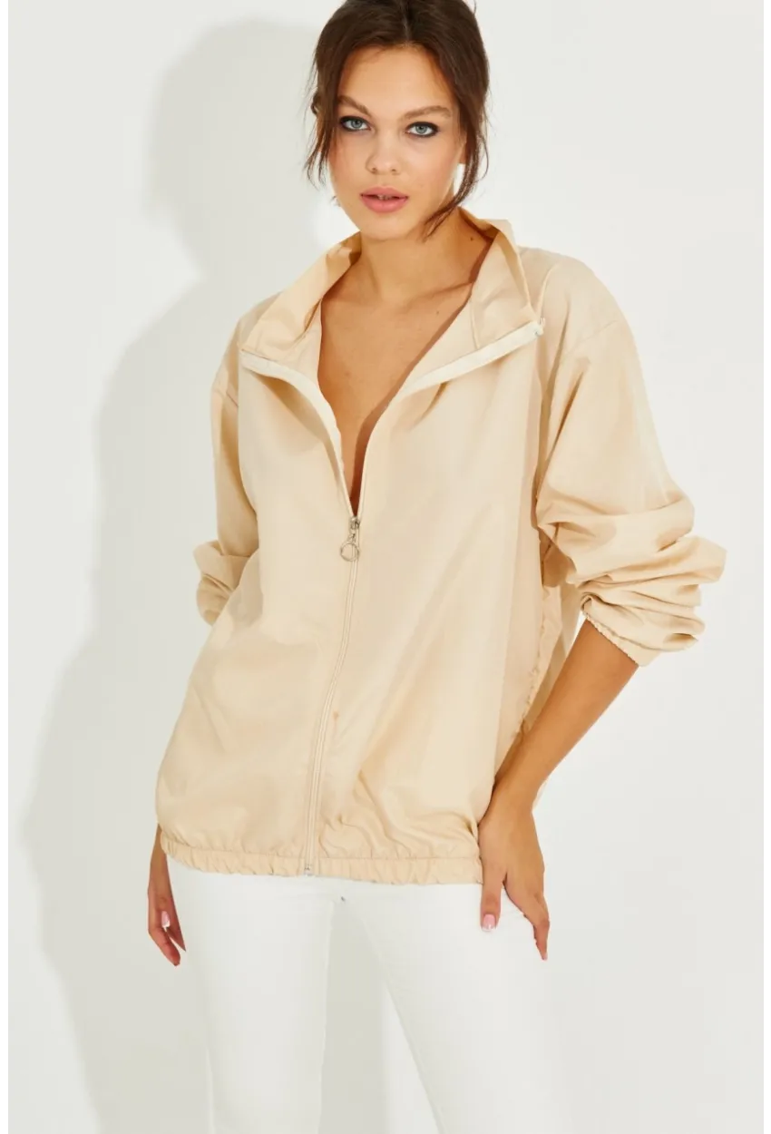 Kadın Vanilya Mevsimlik İnce Yağmurluk MEN2005