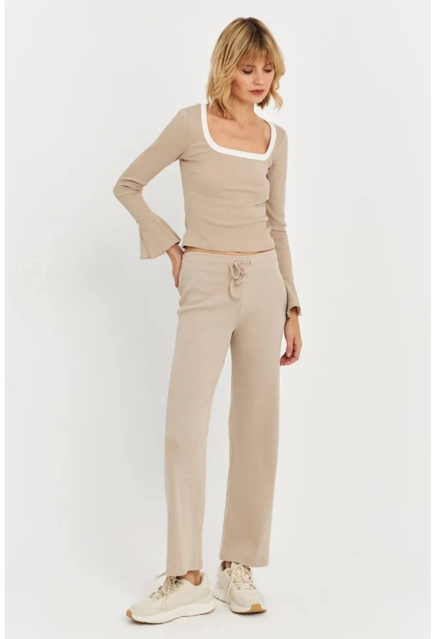 Kadın Vanilya Palazzo Eşofman Altı ALB6011