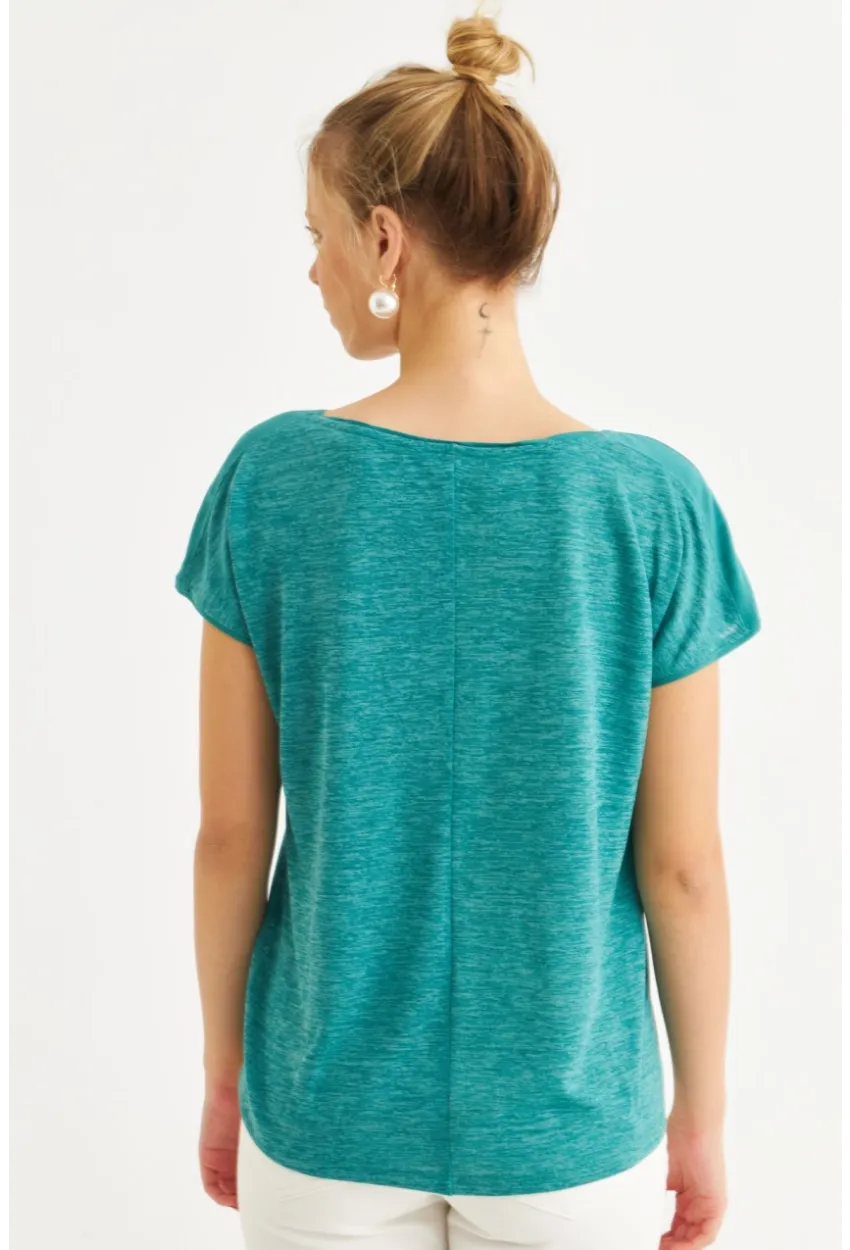 Kadın Yeşil Basic Bluz AYD410