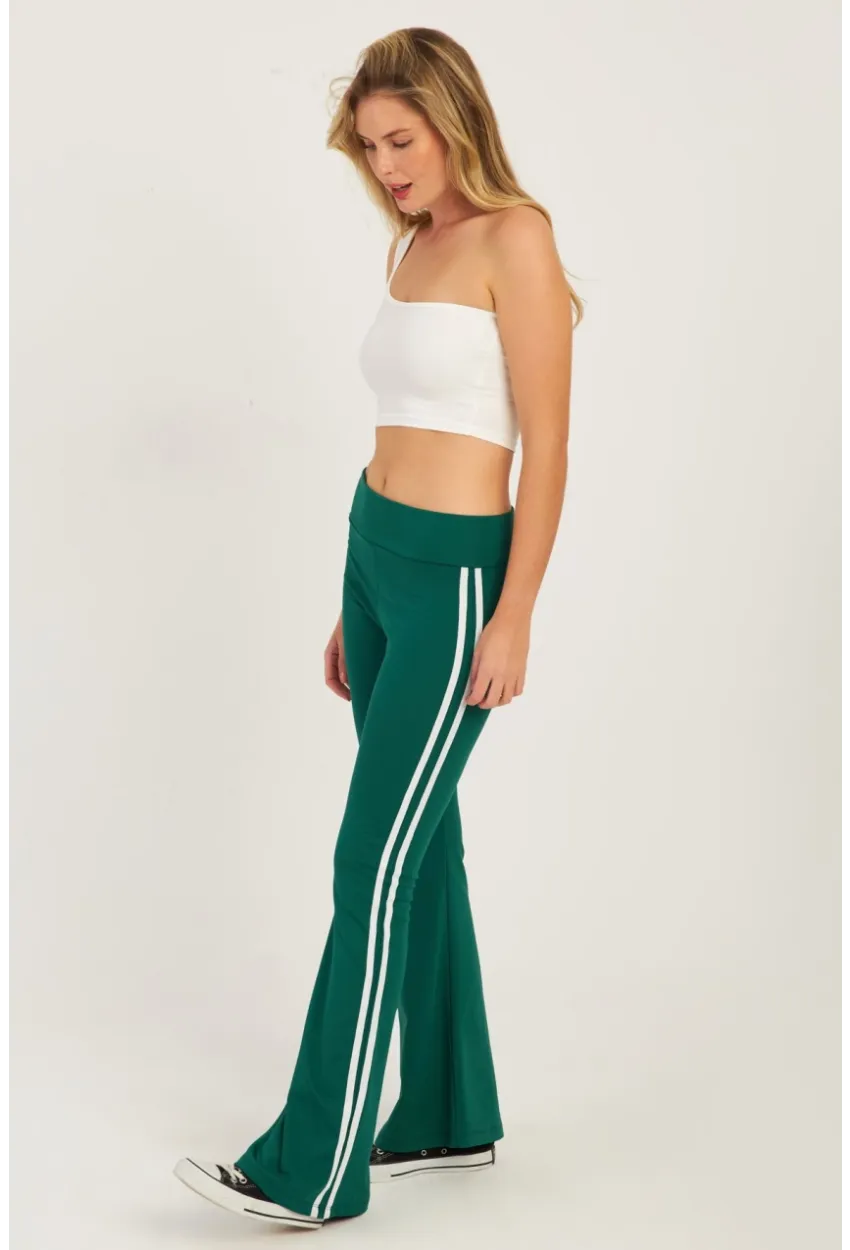 Kadın Yeşil İspanyol Paça Eşofman Altı SF2542