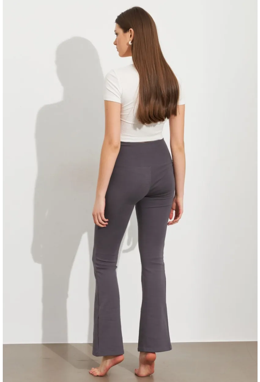 Kadın Antrasit İspanyol Paça Tayt ATS60